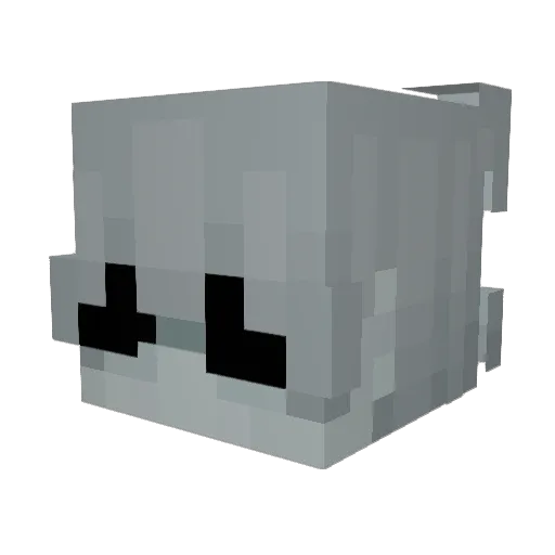 v_Gumi_v Minecraft avatar head, 3D render