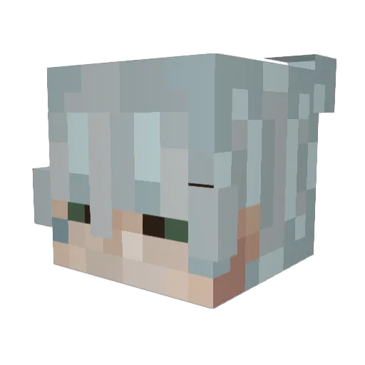 v_Kyu Minecraft avatar head, 3D render