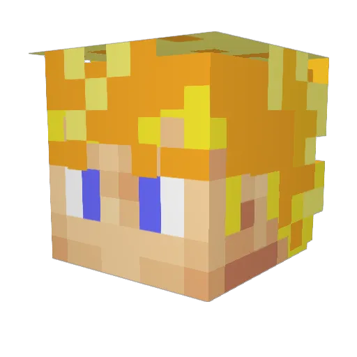 v_MoNsTeR_v Minecraft avatar head, 3D render