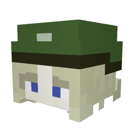 v_altfeews Minecraft avatar head, 3D render