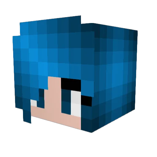 v_deu_v Minecraft avatar head, 3D render