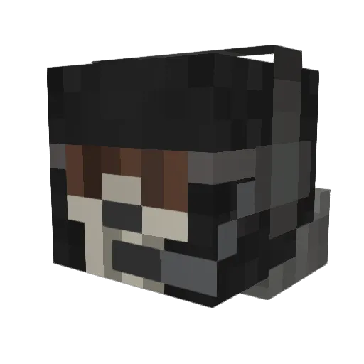 v_inn Minecraft avatar head, 3D render