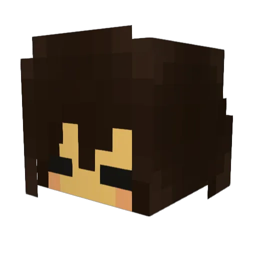v_io Minecraft avatar head, 3D render