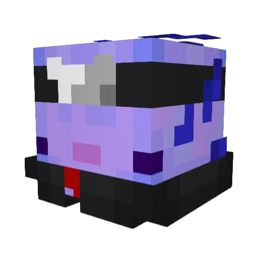 v_kuy Minecraft avatar head, 3D render