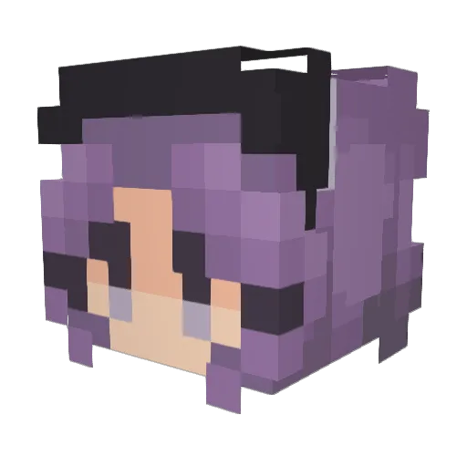 v_velu_v Minecraft avatar head, 3D render