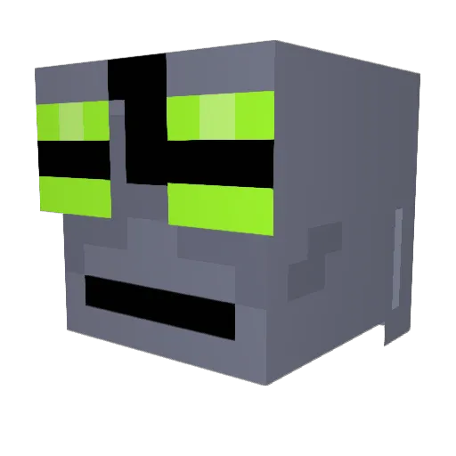 v_xkl Minecraft avatar head, 3D render