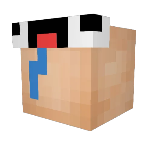 va6i Minecraft avatar head, 3D render