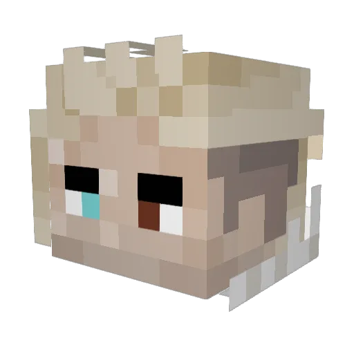 vaNilla95 Minecraft avatar head, 3D render