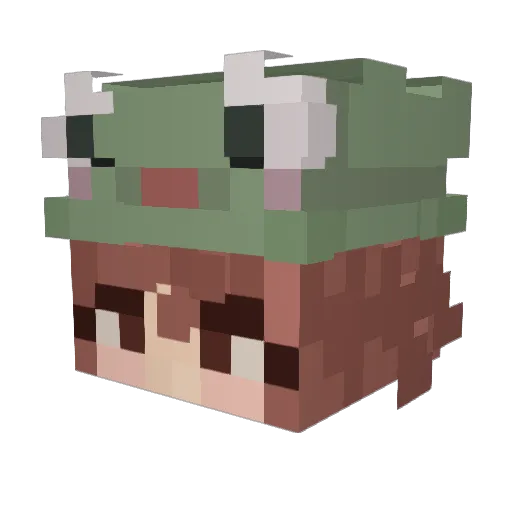 vaaaavaaaa Minecraft avatar head, 3D render