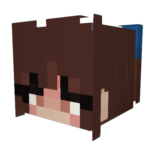 vaampirellaa Minecraft avatar head, 3D render