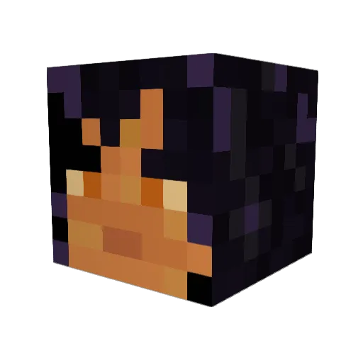 vaanivi Minecraft avatar head, 3D render