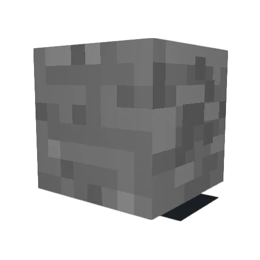 vabik_ Minecraft avatar head, 3D render