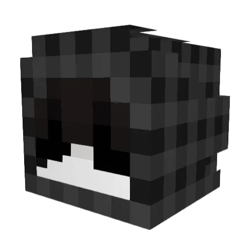 vac3x Minecraft avatar head, 3D render