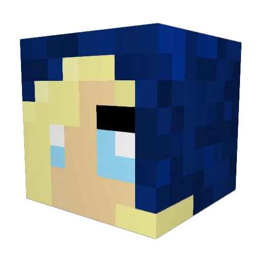 vacantstorm Minecraft avatar head, 3D render