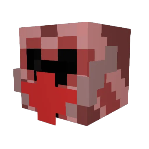 vachin15 Minecraft avatar head, 3D render