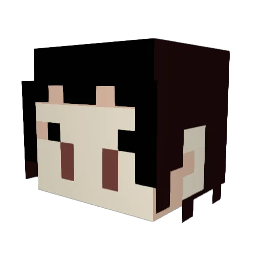 vackpaco Minecraft avatar head, 3D render