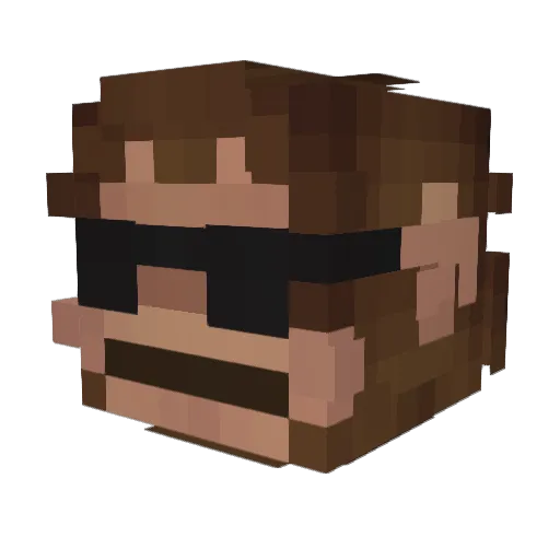 vacuum2156 Minecraft avatar head, 3D render