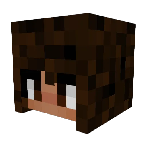vadareign Minecraft avatar head, 3D render