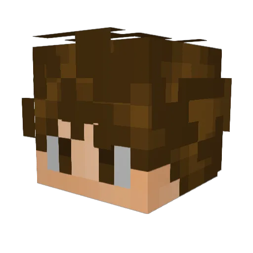 vader676 Minecraft avatar head, 3D render