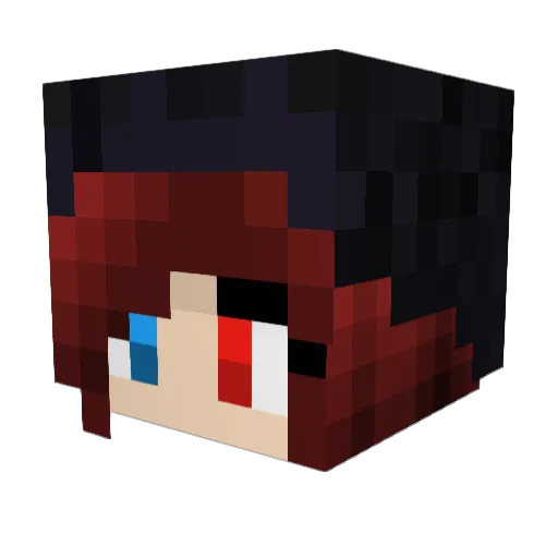 vadimsblog Minecraft avatar head, 3D render