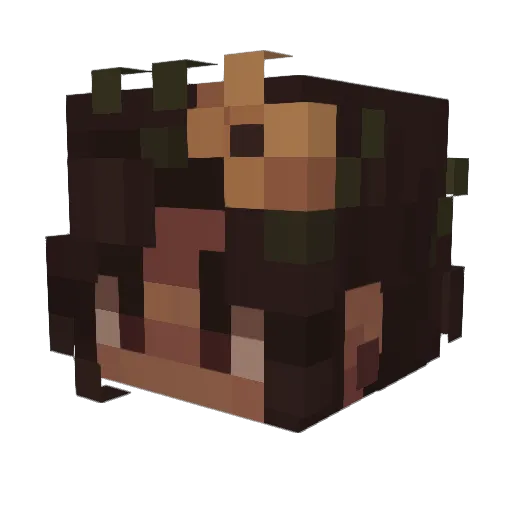 vaeliyra Minecraft avatar head, 3D render