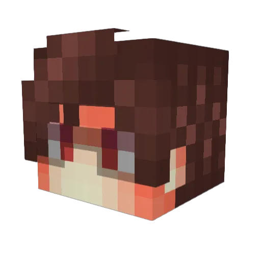 vafixGF Minecraft avatar head, 3D render