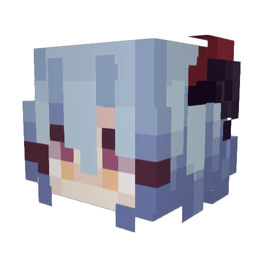 vahdetlol Minecraft avatar head, 3D render