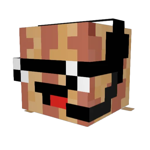 vairleo Minecraft avatar head, 3D render