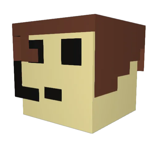 vaisya Minecraft avatar head, 3D render