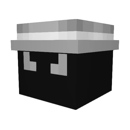 vaiz_6 Minecraft avatar head, 3D render