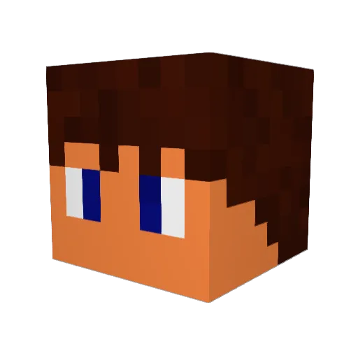 vaks123 Minecraft avatar head, 3D render