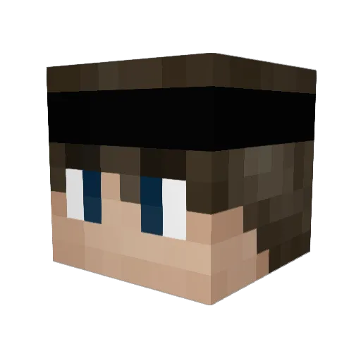 val7600 Minecraft avatar head, 3D render