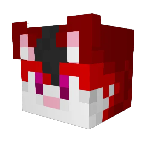 val_orr Minecraft avatar head, 3D render