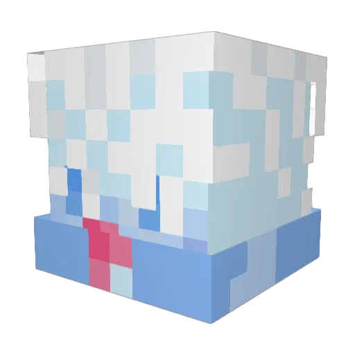 valafelo Minecraft avatar head, 3D render