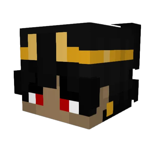 valakuma Minecraft avatar head, 3D render
