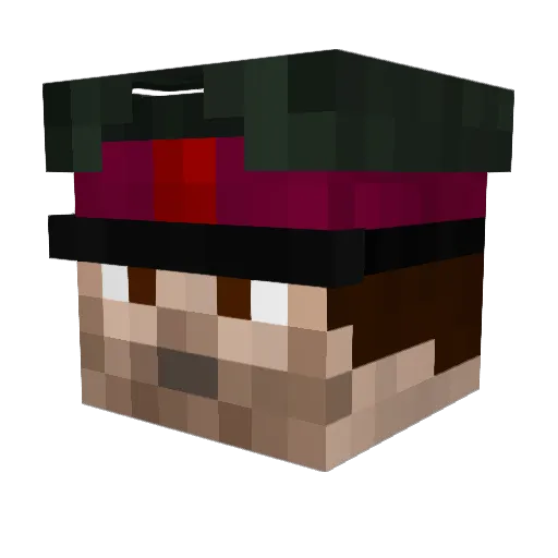 valatar54 Minecraft avatar head, 3D render