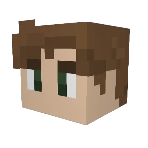 valaxcs Minecraft avatar head, 3D render