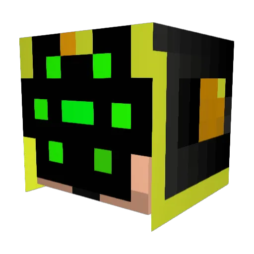 valaxim Minecraft avatar head, 3D render