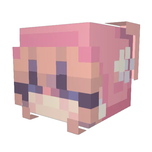 valayaya Minecraft avatar head, 3D render