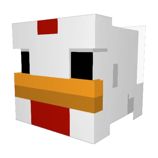 valcanerass Minecraft avatar head, 3D render