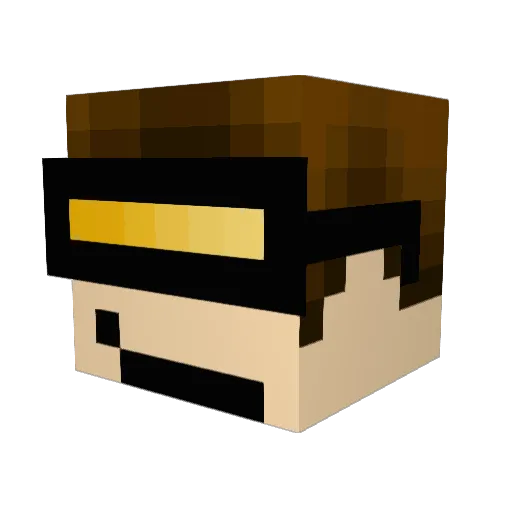vale075 Minecraft avatar head, 3D render
