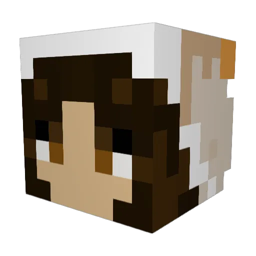 vale555 Minecraft avatar head, 3D render