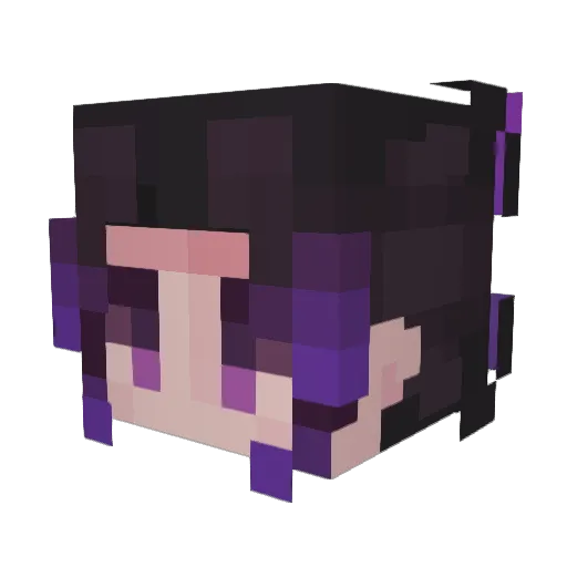 vale_kawaii Minecraft avatar head, 3D render