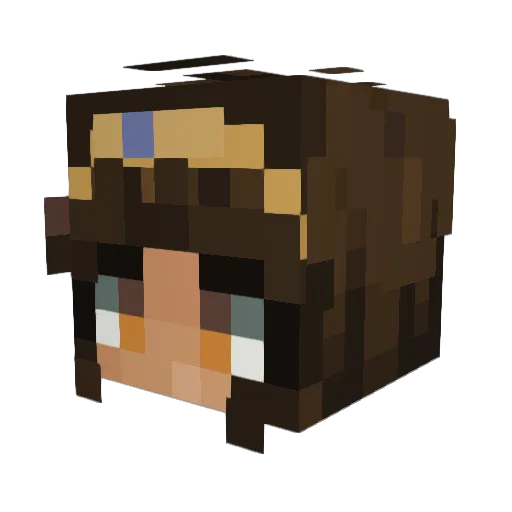valeewch Minecraft avatar head, 3D render