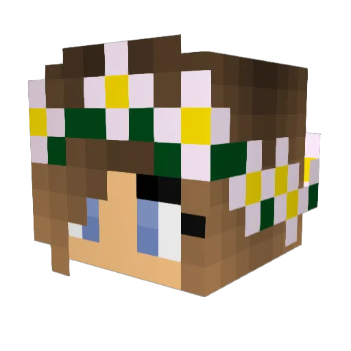valeine13 Minecraft avatar head, 3D render