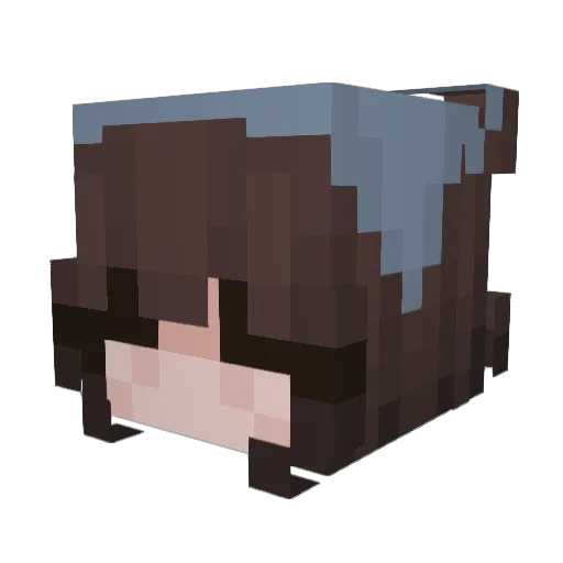 valemuun Minecraft avatar head, 3D render