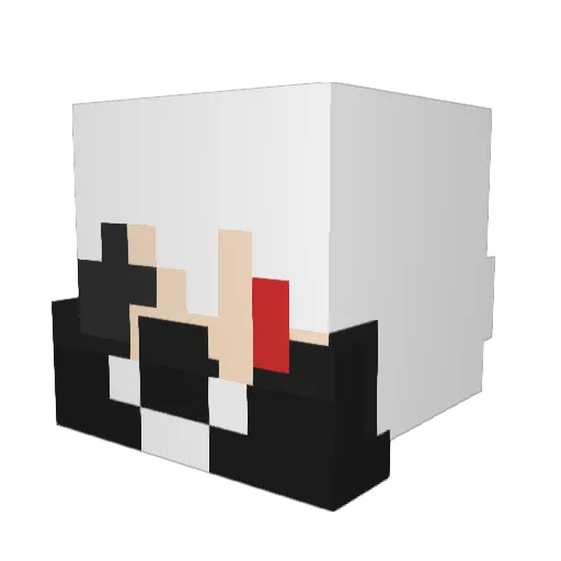 valen214 Minecraft avatar head, 3D render