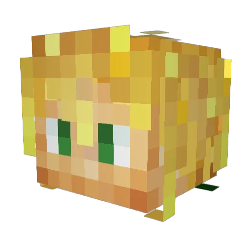 valen380 Minecraft avatar head, 3D render