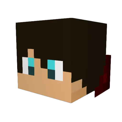 valen7612 Minecraft avatar head, 3D render