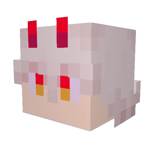 valenXII Minecraft avatar head, 3D render
